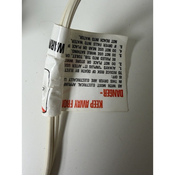 Vtg Conair Hot Air Curling Iron Brush CD160R Blow Dryer Curl Hair 2 Speed WORKS - Picture 6 of 9